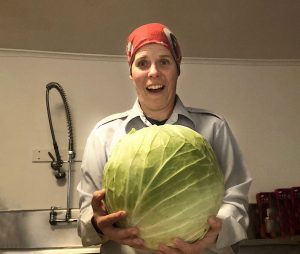 Beki with Giant Cabbage
